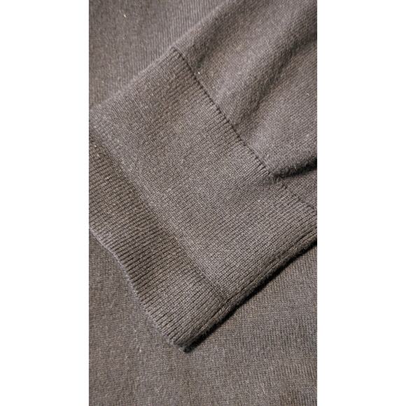 Lands' End Black Closet Staple Button Up Cotton Blend Cardigan Womens Sz L/P - Picture 6 of 10